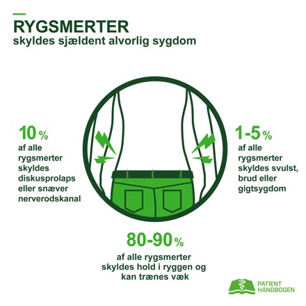 Infografik om rygsmerter.
