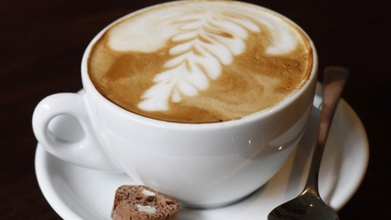 Foto af en kop kaffe.